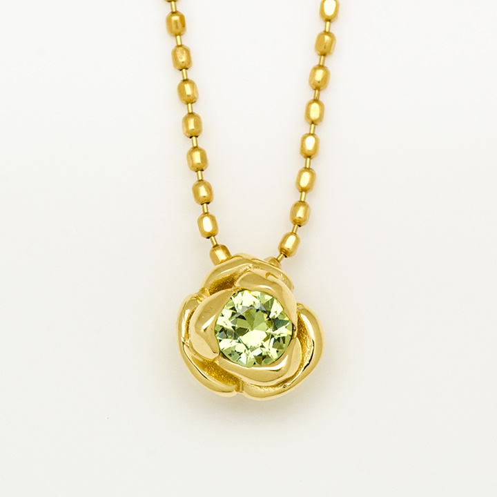umu -アム- FINE JEWELRY STUIDIOK18 デマントイドガーネット ローズ ペンダントトップ 「romantica」pn0387_m.jpg