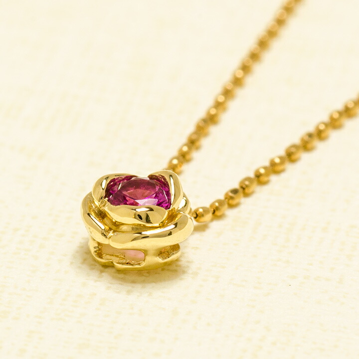 umu -アム- FINE JEWELRY STUIDIOK18 ピンクサファイア ローズ ペンダントトップ 「romantica」pn0388_kanban2.jpg