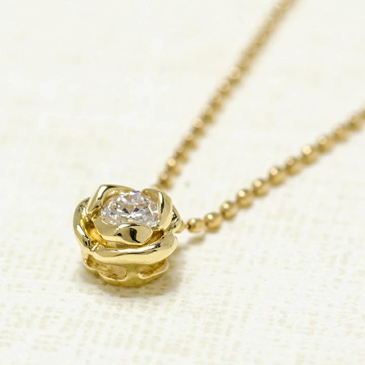 umu -アム- FINE JEWELRY STUIDIOK18 ダイヤモンド ローズ ペンダントトップ 「romantica」pn0389_kanban2.jpg