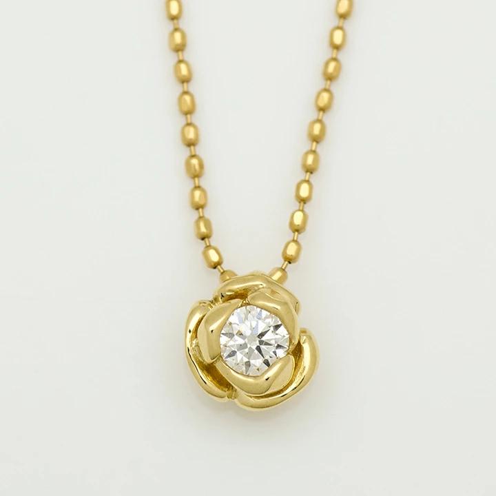 umu -アム- FINE JEWELRY STUIDIOK18 ダイヤモンド ローズ ペンダントトップ 「romantica」pn0389_m.jpg