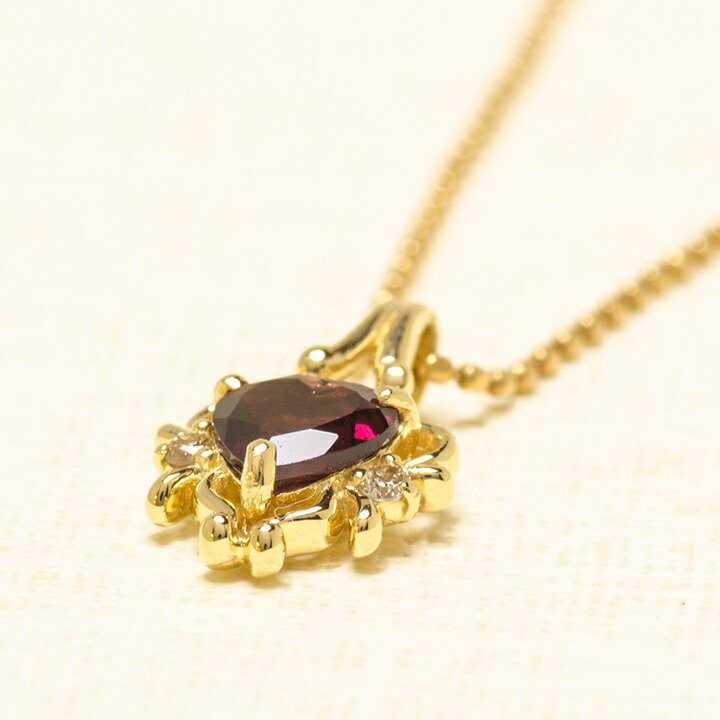 umu -アム- FINE JEWELRY STUIDIOK18 ロードライトガーネット ダイヤ ペンダントトップ 「ninfa」pn0393_kanban2.jpg
