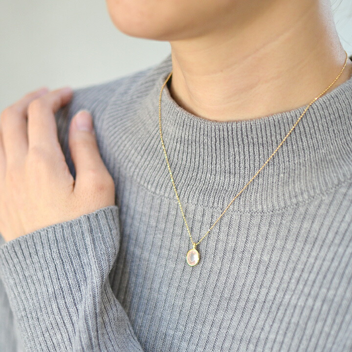 umu -アム- FINE JEWELRY STUIDIOK18 ローズクォーツ ペンダントトップ 「ignudo」pn0402_i3.jpg