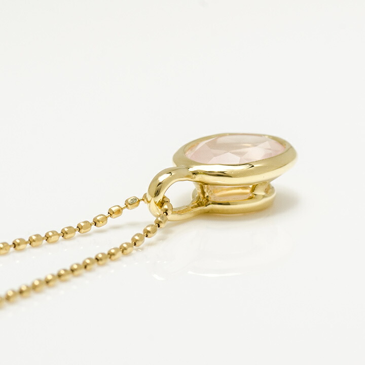 umu -アム- FINE JEWELRY STUIDIOK18 ローズクォーツ ペンダントトップ 「ignudo」pn0402_s.jpg