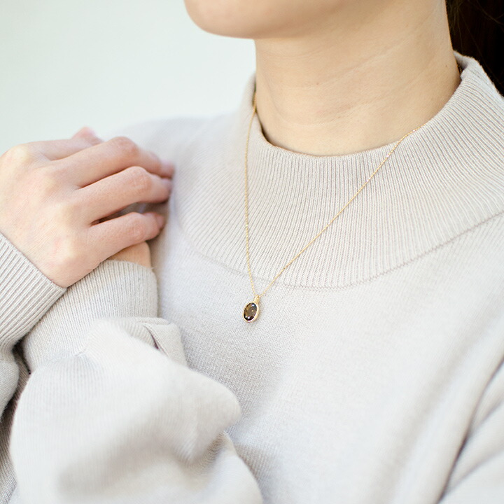 umu -アム- FINE JEWELRY STUIDIOK18 スモーキークォーツ ペンダントトップ 「ignudo」pn0403_i3.jpg