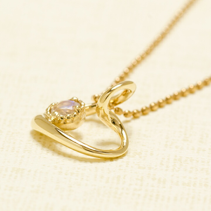 umu -アム- FINE JEWELRY STUIDIOブルームーンストーン オープンハート ペンダントトップ 「molla」pn0408_kanban2.jpg