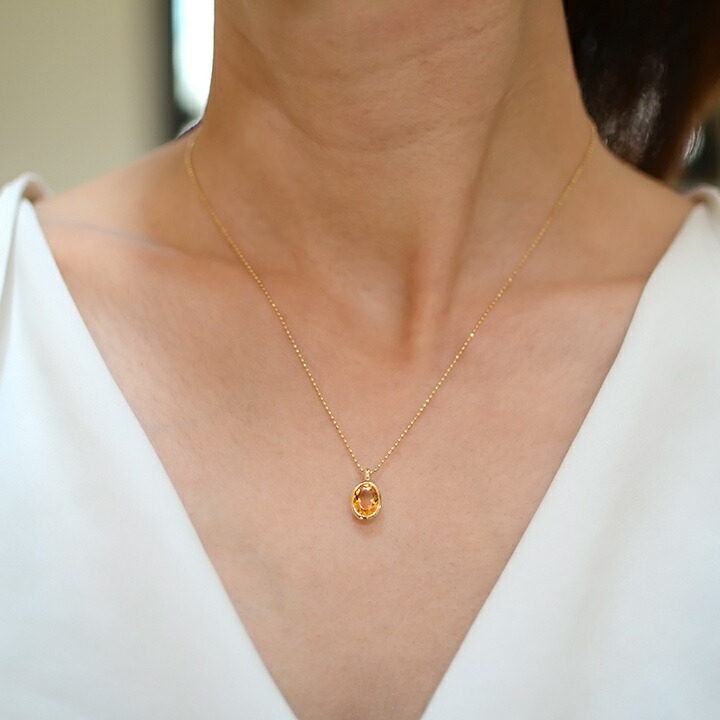 umu -アム- FINE JEWELRY STUIDIOK18 シトリン ペンダントトップ 「ignudo」pn0413_i2.jpg