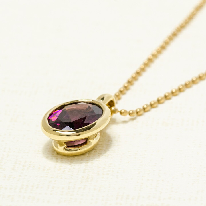 umu -アム- FINE JEWELRY STUIDIOK18 ロードライトガーネット ペンダントトップ 「ignudo」pn0414_kanban2.jpg