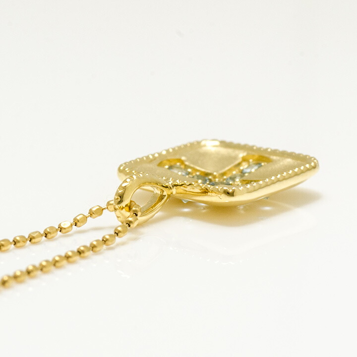 umu -アム- FINE JEWELRY STUIDIOK18 サンタマリアアクアマリン ペンダントトップ 「greco」pn0417_s.jpg