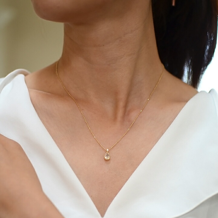 umu -アム- FINE JEWELRY STUIDIOK18 ブルームーンストーン ダイヤ ペントップ 「goccia」pn0423_i3.jpg
