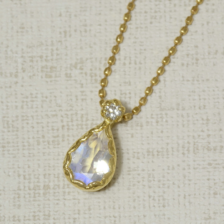 umu -アム- FINE JEWELRY STUIDIOK18 ブルームーンストーン ダイヤ ペントップ 「goccia」pn0423_kanban2.jpg