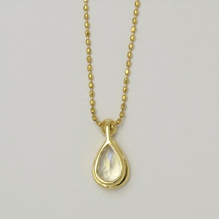 umu -アム- FINE JEWELRY STUIDIOK18 ブルームーンストーン ダイヤ ペントップ 「goccia」pn0423_u.jpg
