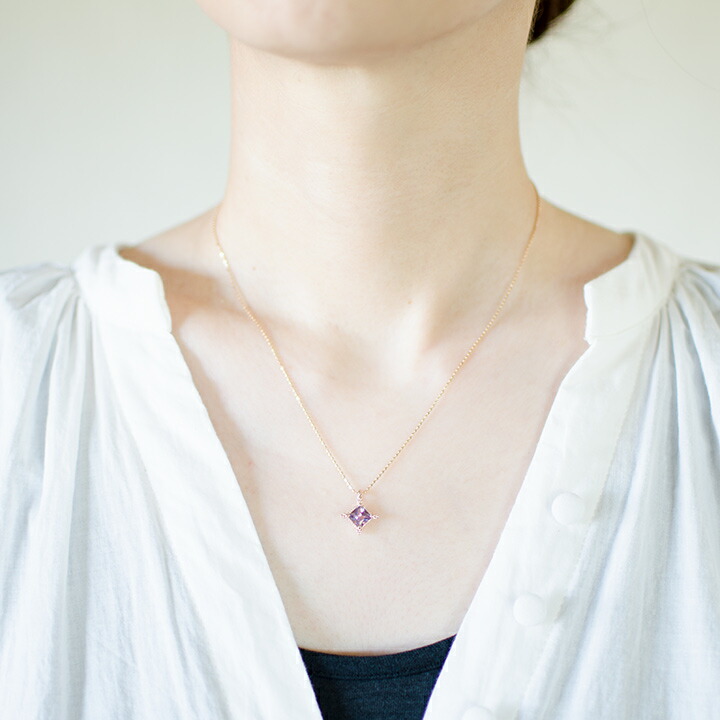 umu -アム- FINE JEWELRY STUIDIOK18 ピンクアメシスト ペンダントトップ 「ialino」pn0426_i2.jpg