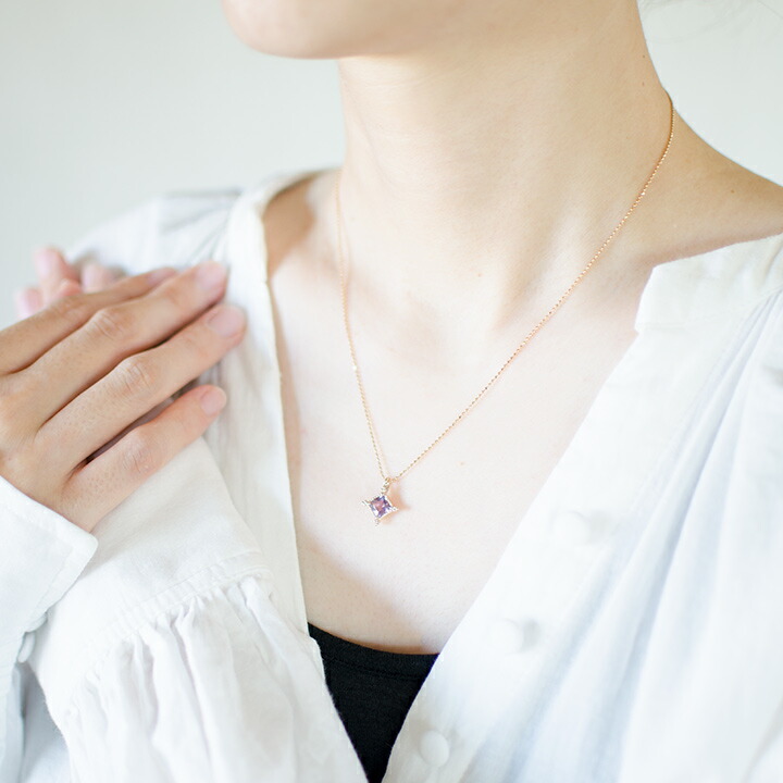 umu -アム- FINE JEWELRY STUIDIOK18 ピンクアメシスト ペンダントトップ 「ialino」pn0426_i3.jpg