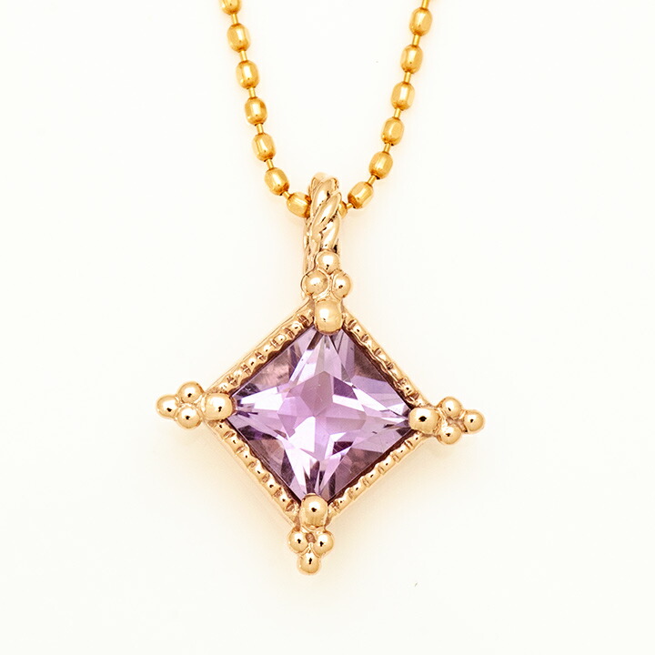 umu -アム- FINE JEWELRY STUIDIOK18 ピンクアメシスト ペンダントトップ 「ialino」pn0426_m.jpg