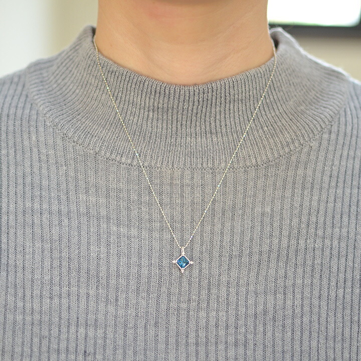 umu -アム- FINE JEWELRY STUIDIOK18 ロンドンブルートパーズ ペンダントトップ 「ialino」pn0427_i2.jpg