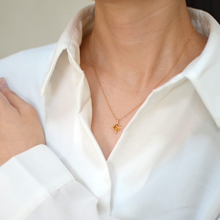 umu -アム- FINE JEWELRY STUIDIOK18 シトリン ペンダントトップ 「ialino」pn0428_i3.jpg