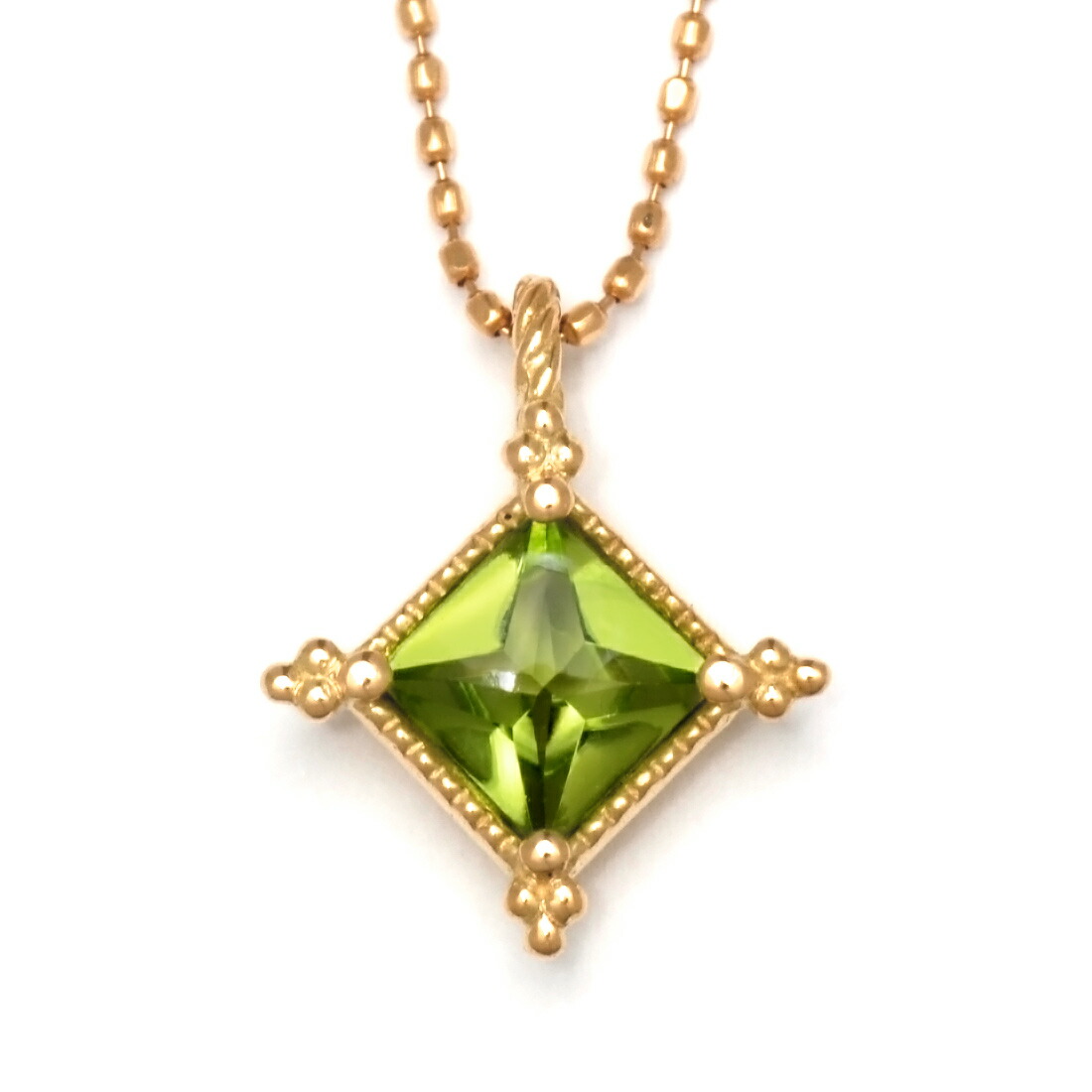 umu -アム- FINE JEWELRY STUIDIOK18 ペリドット ペンダントトップ 「ialino」pn0429_pg.jpg