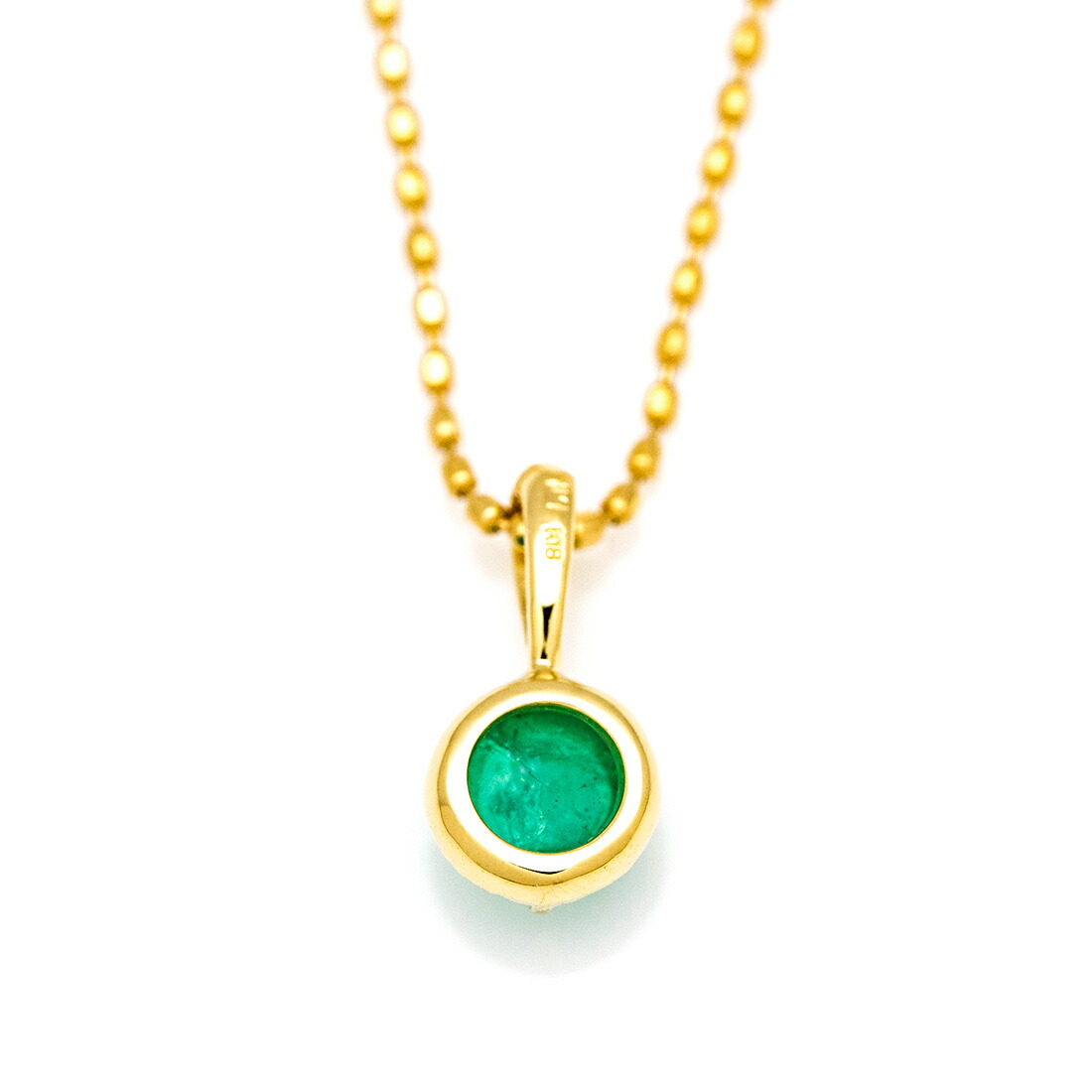 umu -アム- FINE JEWELRY STUIDIOカボション エメラルド ペンダントトップ 「amaretto」pn0445_u.jpg