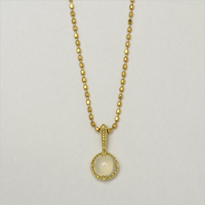 umu -アム- FINE JEWELRY STUIDIOカボション ムーンストーン ペンダントトップ 「amaretto」pn0446_m.jpg