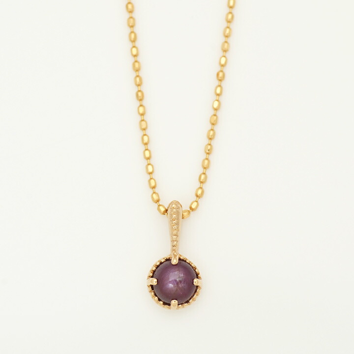 umu -アム- FINE JEWELRY STUIDIOカボション スタールビー ペンダントトップ 「amaretto」pn0447_m.jpg