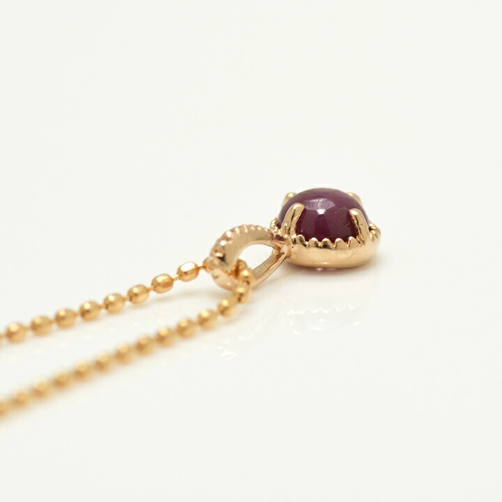 umu -アム- FINE JEWELRY STUIDIOカボション スタールビー ペンダントトップ 「amaretto」pn0447_s.jpg
