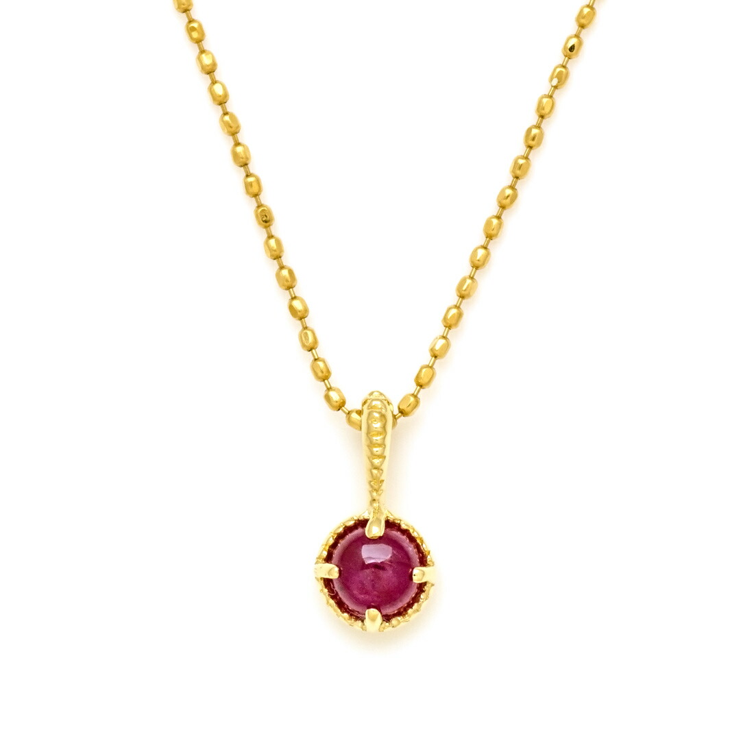 umu -アム- FINE JEWELRY STUIDIOカボション ルビー ペンダントトップ 「amaretto」imgrc0105775094.jpg