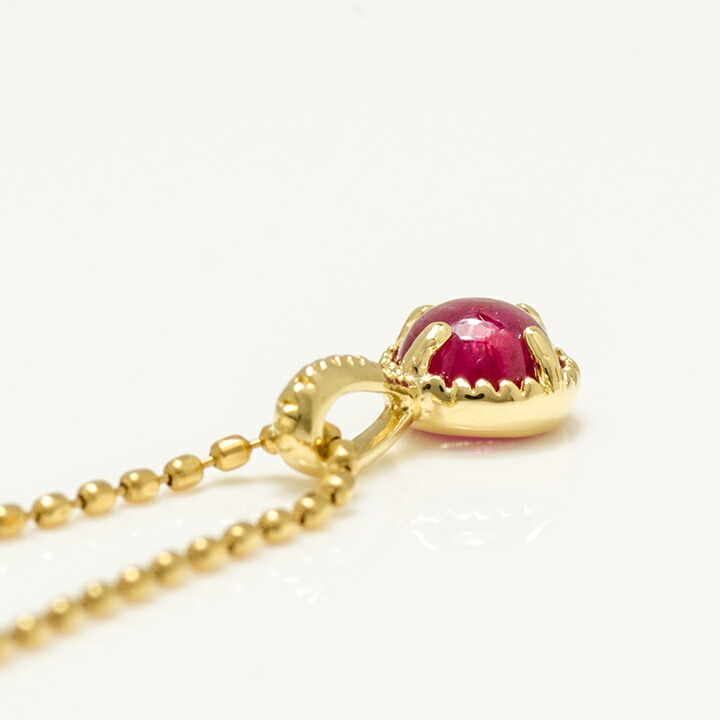 umu -アム- FINE JEWELRY STUIDIOカボション ルビー ペンダントトップ 「amaretto」pn0448_s.jpg