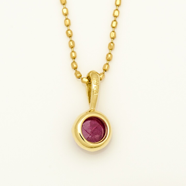 umu -アム- FINE JEWELRY STUIDIOカボション ルビー ペンダントトップ 「amaretto」pn0448_u.jpg