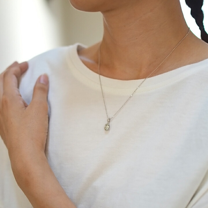 umu -アム- FINE JEWELRY STUIDIOグリーンアメシスト ダイヤ ペンダントトップ「spaiato」pn0450_i3.jpg