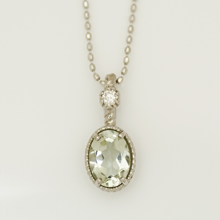 umu -アム- FINE JEWELRY STUIDIOグリーンアメシスト ダイヤ ペンダントトップ「spaiato」pn0450_m.jpg