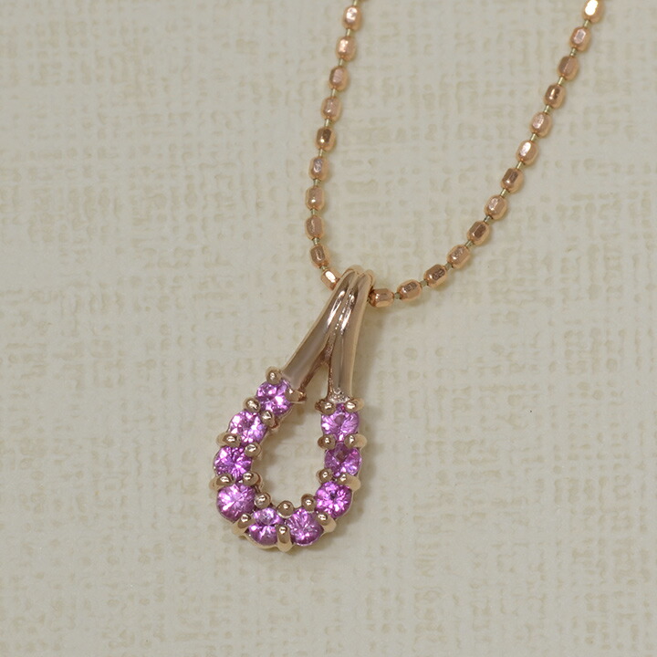 umu -アム- FINE JEWELRY STUIDIOピンクサファイア ペンダントトップ 「fortuna」pn0459_kanban2.jpg