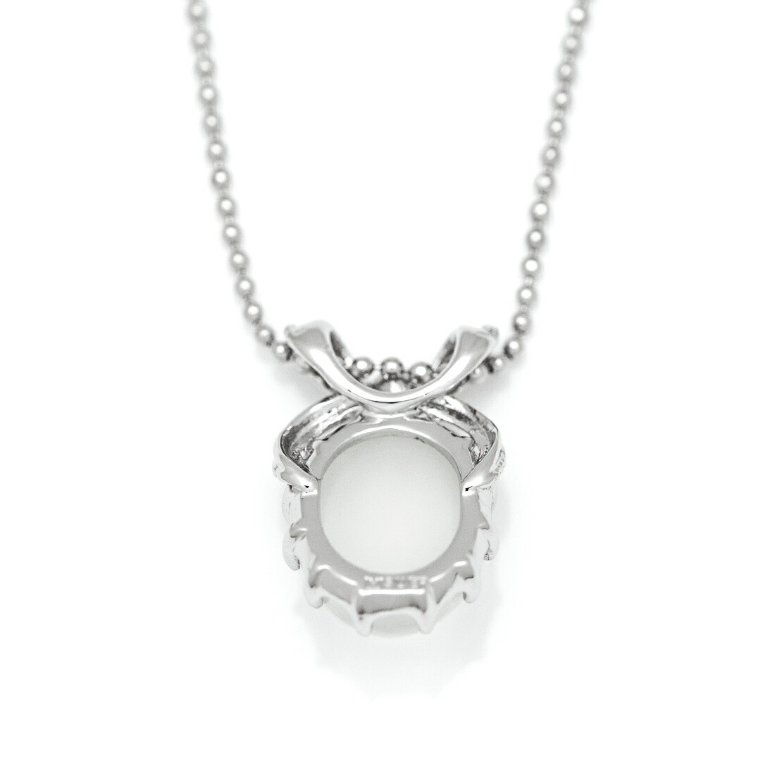 umu -アム- FINE JEWELRY STUIDIOムーンストーン リボンモチーフ ペンダントトップ 「regalo」pn0461_u.jpg