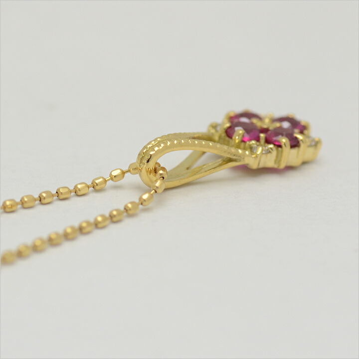 umu -アム- FINE JEWELRY STUIDIOルビー ダイヤモンド ペンダントトップ 「bouquet」pn0469_s.jpg