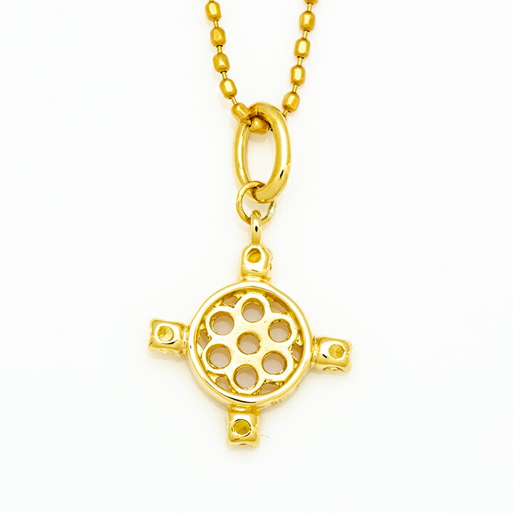 umu -アム- FINE JEWELRY STUIDIOイエローサファイア ペンダントトップ 「rosone」pn0474_u.jpg