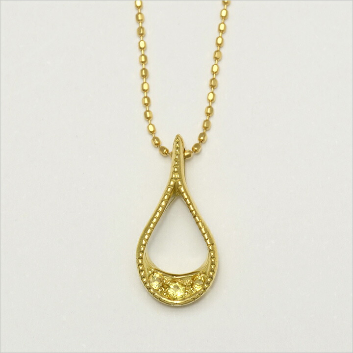 umu -アム- FINE JEWELRY STUIDIOイエローサファイア ペンダントトップ 「stilla」pn0479_m.jpg