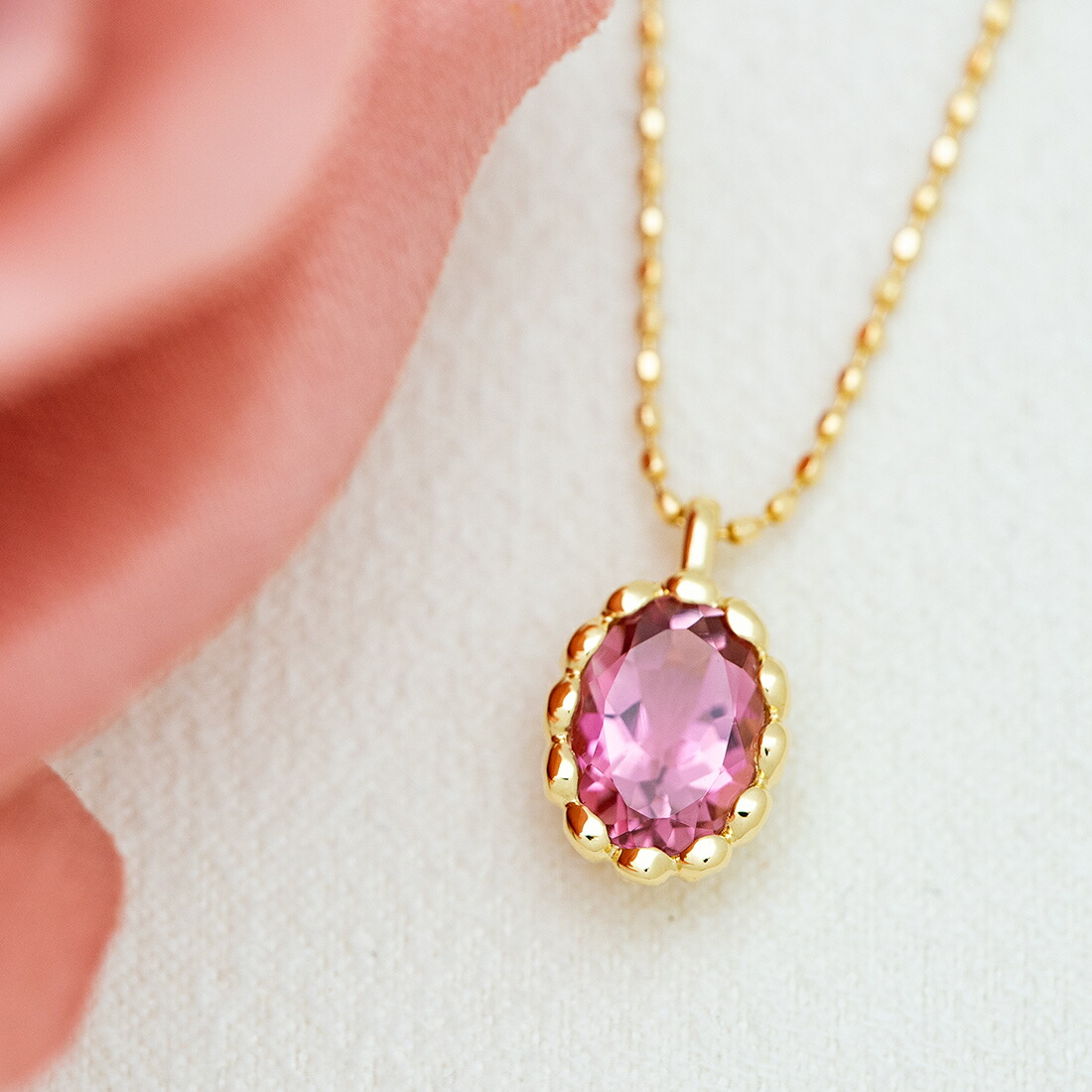 umu -アム- FINE JEWELRY STUIDIOピンクトルマリン ペンダントトップ 「venere」pn0488_1.jpg