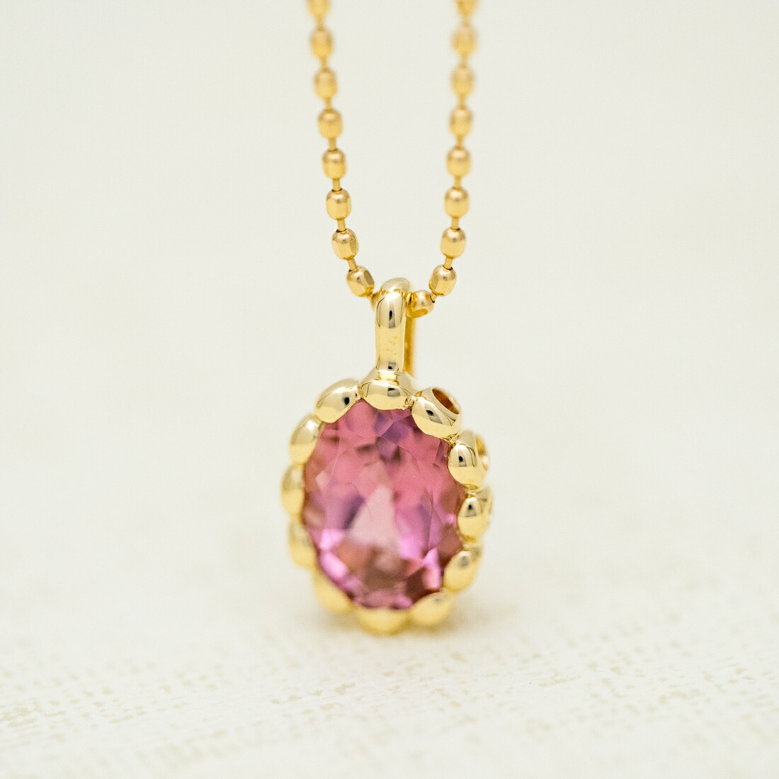 umu -アム- FINE JEWELRY STUIDIOピンクトルマリン ペンダントトップ 「venere」pn0488_kanban2.jpg