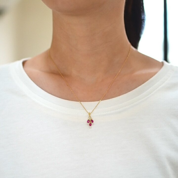 umu -アム- FINE JEWELRY STUIDIOルビー ダイヤモンド ペンダントトップ 「lumiera」pn0503_i2.jpg