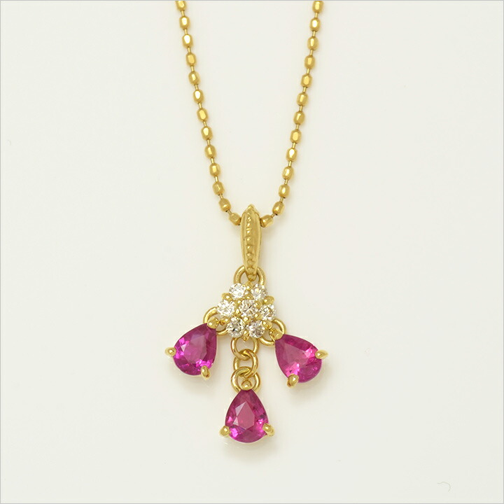 umu -アム- FINE JEWELRY STUIDIOルビー ダイヤモンド ペンダントトップ 「lumiera」pn0503_m.jpg