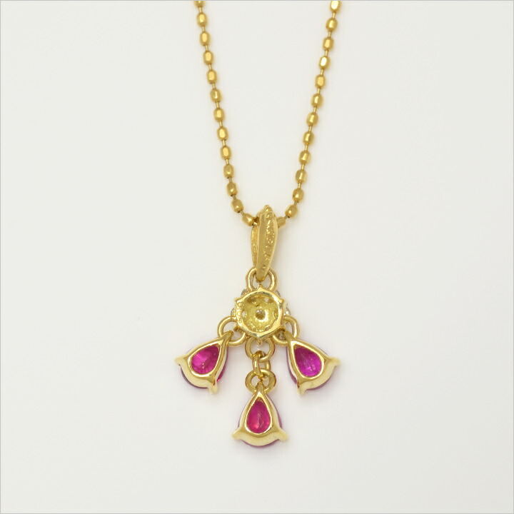 umu -アム- FINE JEWELRY STUIDIOルビー ダイヤモンド ペンダントトップ 「lumiera」pn0503_u.jpg
