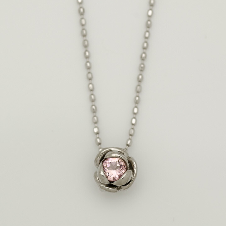 umu -アム- FINE JEWELRY STUIDIOピンクトパーズ ローズ ペンダントトップ 「romantica」pn0515_m.jpg