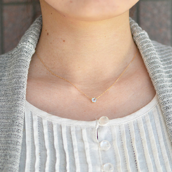 umu -アム- FINE JEWELRY STUIDIOアクアマリン ネックレス 「reginetta」pn0517_i2.jpg