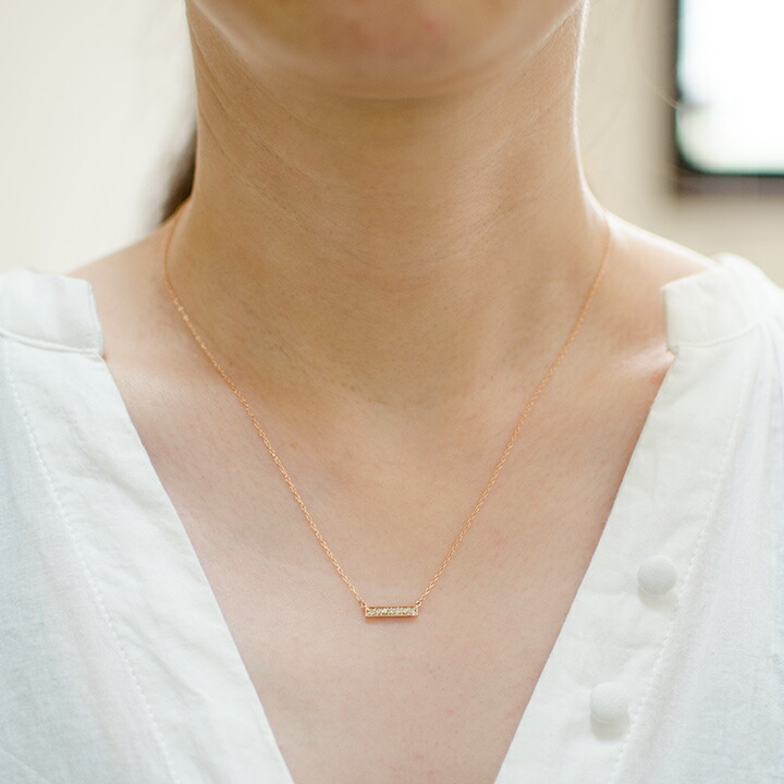 umu -アム- FINE JEWELRY STUIDIOダイヤモンド バーモチーフ ネックレス 「certo」pn0520_i2.jpg