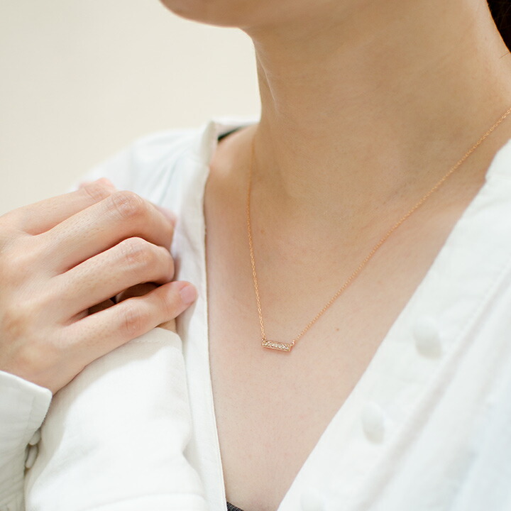 umu -アム- FINE JEWELRY STUIDIOダイヤモンド バーモチーフ ネックレス 「certo」pn0520_i3.jpg