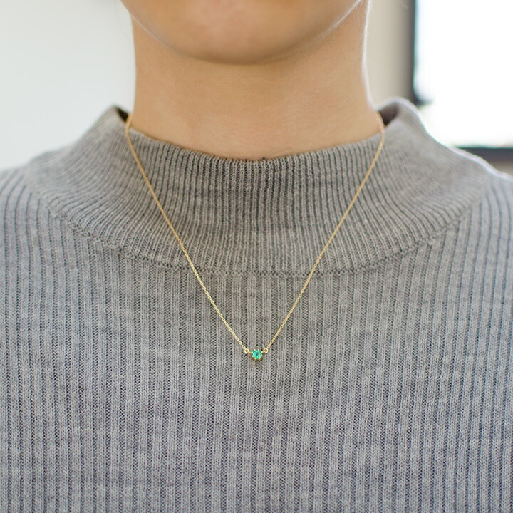 umu -アム- FINE JEWELRY STUIDIOエメラルド ネックレス 「rubacuori」pn0529_i2.jpg