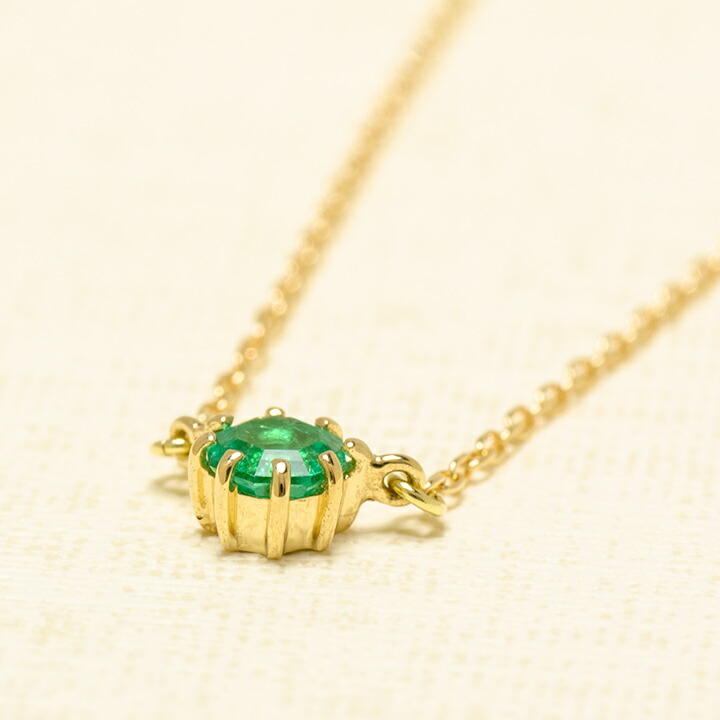 umu -アム- FINE JEWELRY STUIDIOエメラルド ネックレス 「rubacuori」pn0529_kanban2.jpg