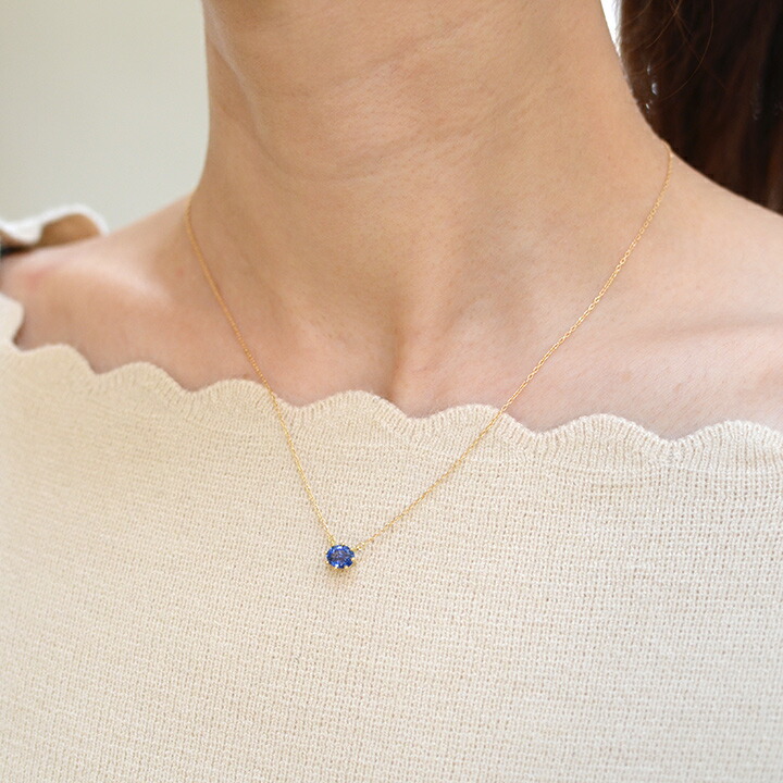 umu -アム- FINE JEWELRY STUIDIOブルーサファイア ネックレス 「santo」pn0530_i2.jpg