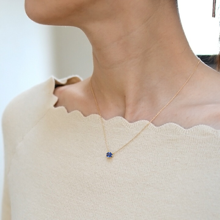 umu -アム- FINE JEWELRY STUIDIOブルーサファイア ネックレス 「santo」pn0530_i3.jpg