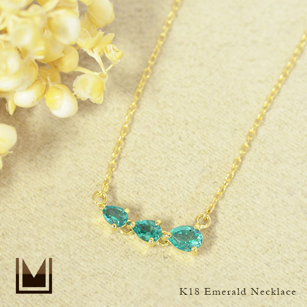 umu -アム- FINE JEWELRY STUIDIOエメラルド ネックレス 「mettino」pn0533_1.jpg