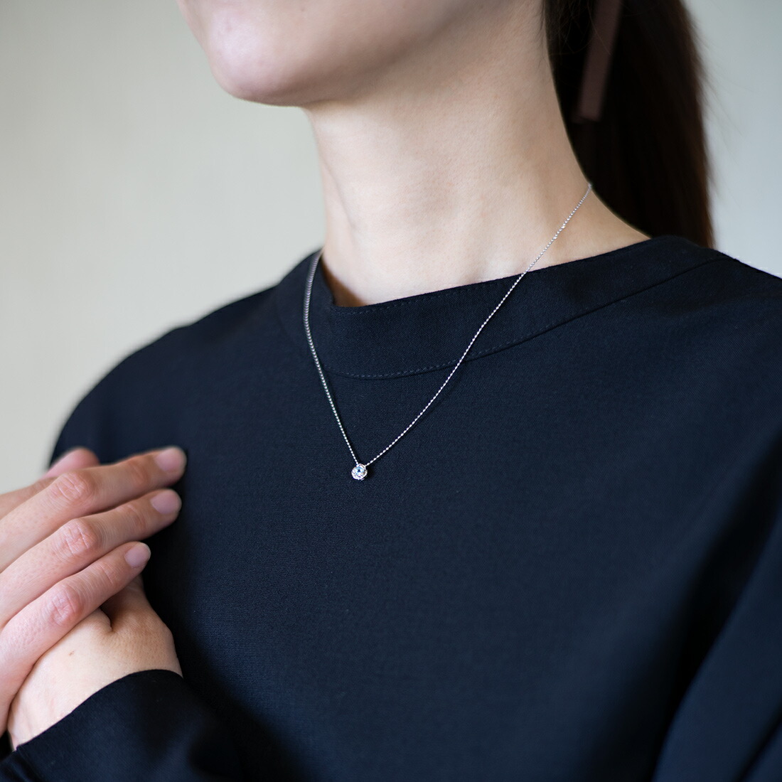 umu -アム- FINE JEWELRY STUIDIOサンタマリアアクアマリン ローズ ペンダントトップ 「romantica」pn0535_i3.jpg